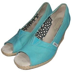 Toms Turquoise Wedges